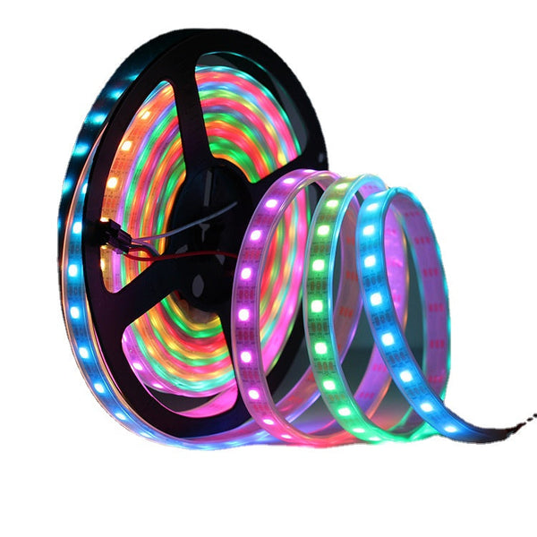 Wedding props party decoration 5V magic lantern with WS2812B programmable external control built-in IC Happy Valley full-color 12v5050 soft light bar.