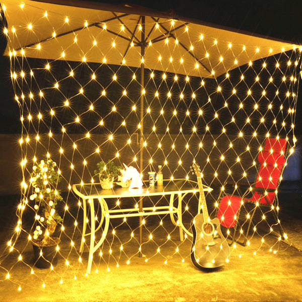 Wedding props party decoration net lamp LED fishing net lamp string lamp flashing outdoor waterproof Christmas wedding neon starry decorative lights.