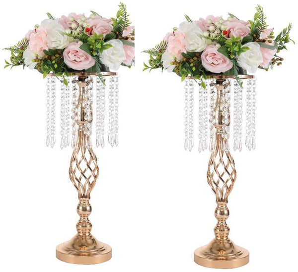 Wedding props party decoration  New wedding props sign-in desk Hotel home decor Crystal candlestick ornaments wedding main table candlestick