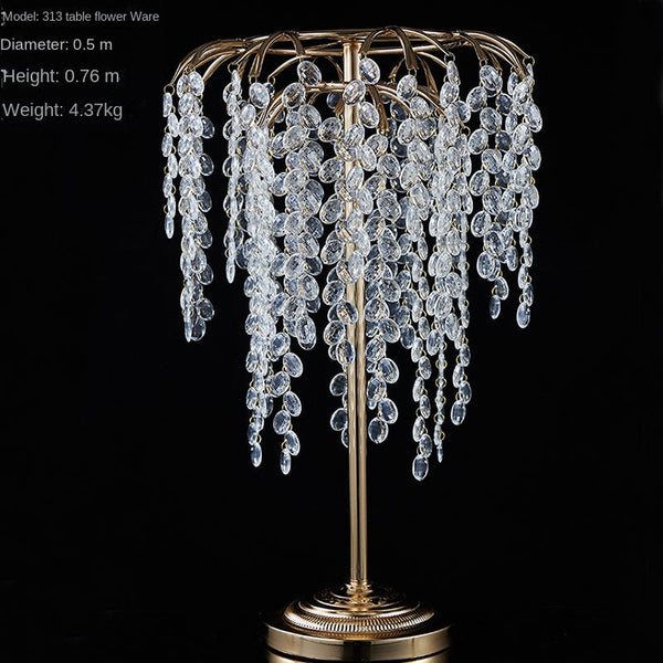 Wedding props party decoration Manufacturer's direct supply of new wedding props. electroplated table. flower candlestick series. wedding decoration. stage flower racks. decorative ornaments